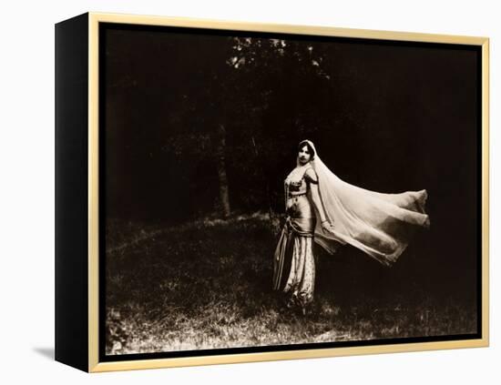 Mata Hari dancing, ca. 1910-null-Framed Stretched Canvas