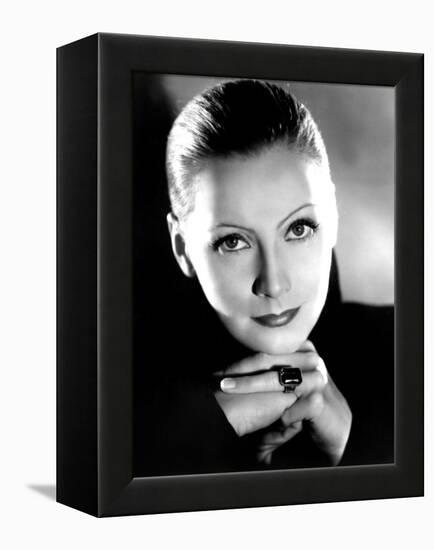 Mata Hari, Greta Garbo, Portrait by Clarence Sinclair Bull, 1931-null-Framed Stretched Canvas