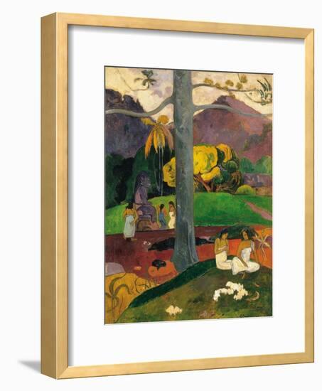 Mata Mua (In Olden Time), 1892-Paul Gauguin-Framed Giclee Print
