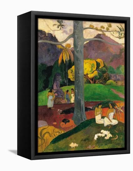 Mata Mua (In Olden Time), 1892-Paul Gauguin-Framed Premier Image Canvas