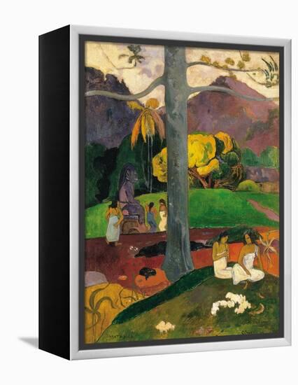 Mata Mua (In Olden Time), 1892-Paul Gauguin-Framed Premier Image Canvas