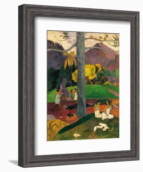 Mata Mua (In Olden Time), 1892-Paul Gauguin-Framed Giclee Print