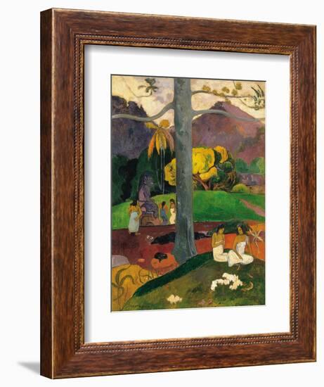 Mata Mua (In Olden Time), 1892-Paul Gauguin-Framed Giclee Print