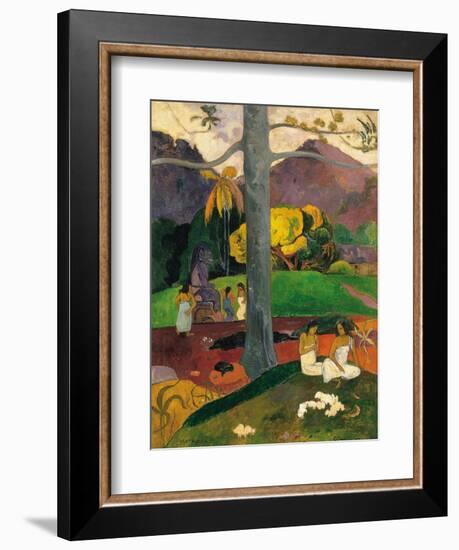 Mata Mua (In Olden Time), 1892-Paul Gauguin-Framed Giclee Print