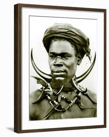 Matabele Warrior, 1923-null-Framed Photographic Print