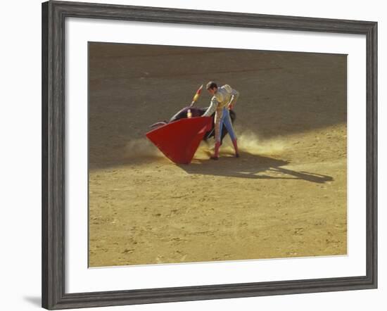 Matador and Bull, Andalucia, Spain-Merrill Images-Framed Photographic Print