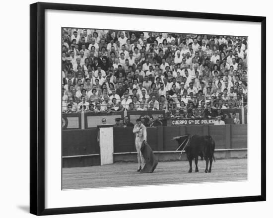 Matador Antonio Ordonez During Bullfight-James Burke-Framed Premium Photographic Print