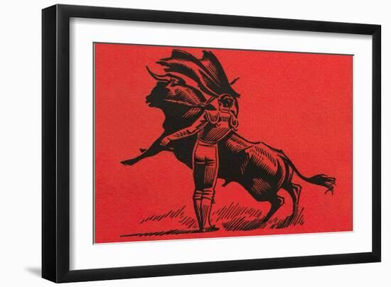Matador with Muleta Pass-null-Framed Art Print