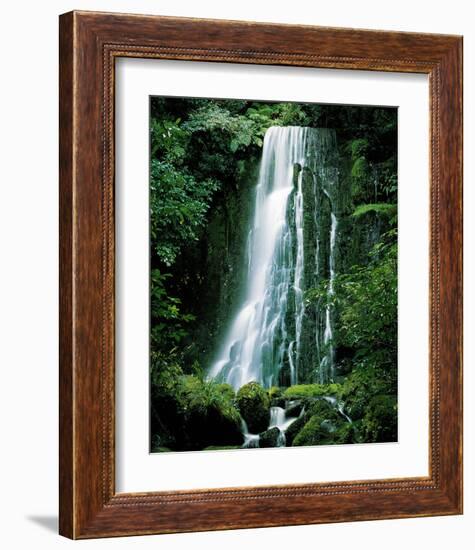 Matai Falls New Zealand-null-Framed Art Print