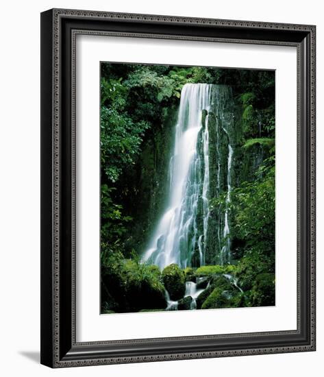 Matai Falls New Zealand-null-Framed Art Print