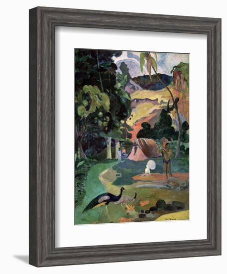 Matamoe (Death, Landscape with Peacock), 1892-Paul Gauguin-Framed Giclee Print