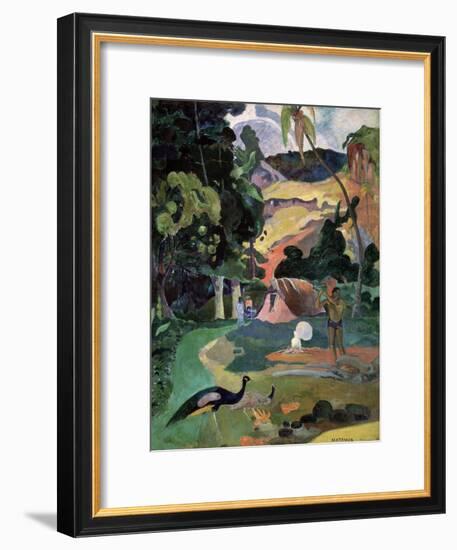 Matamoe (Death, Landscape with Peacock), 1892-Paul Gauguin-Framed Giclee Print