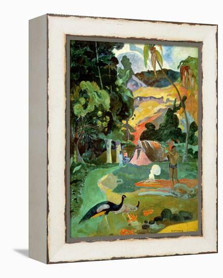 Matamoe Or, Landscape with Peacocks, 1892-Paul Gauguin-Framed Premier Image Canvas