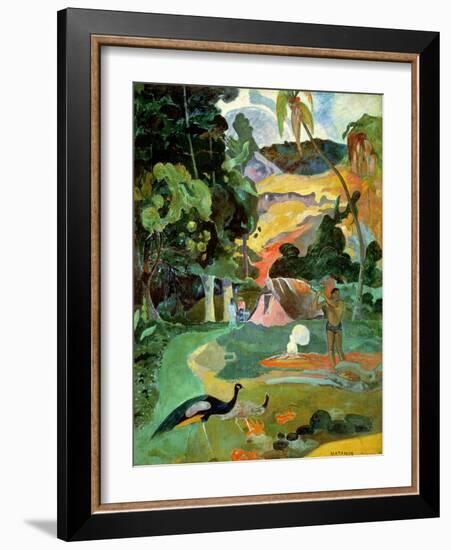 Matamoe Or, Landscape with Peacocks, 1892-Paul Gauguin-Framed Giclee Print