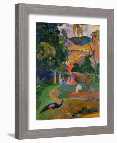 Matamoe (Peacocks in the Country), 1892-Paul Gauguin-Framed Giclee Print