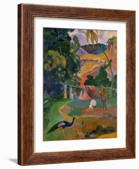 Matamoe (Peacocks in the Country), 1892-Paul Gauguin-Framed Giclee Print