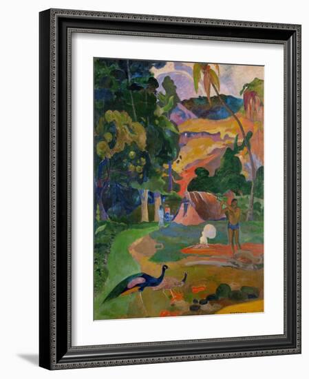 Matamoe (Peacocks in the Country), 1892-Paul Gauguin-Framed Giclee Print