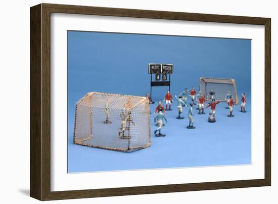 'Match De Foot' Table Football Game, C.1910-null-Framed Giclee Print