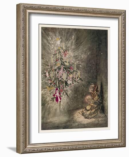 Match Girl-Arthur Rackham-Framed Art Print