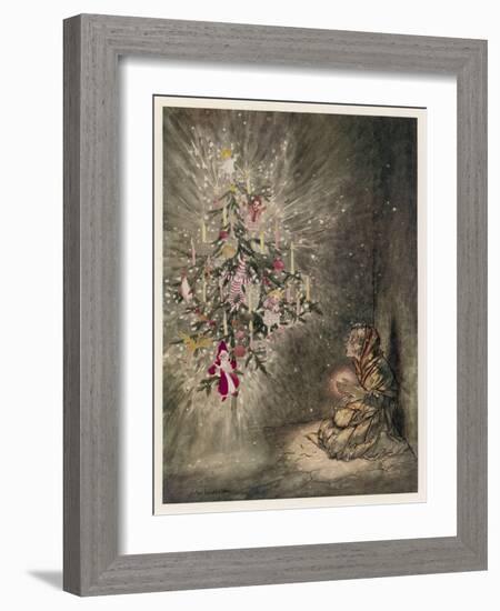 Match Girl-Arthur Rackham-Framed Art Print