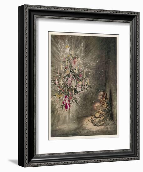 Match Girl-Arthur Rackham-Framed Art Print