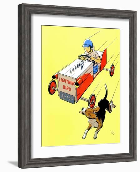 Matchbox Race - Jack & Jill-Iris Beatty Johnson-Framed Premium Giclee Print