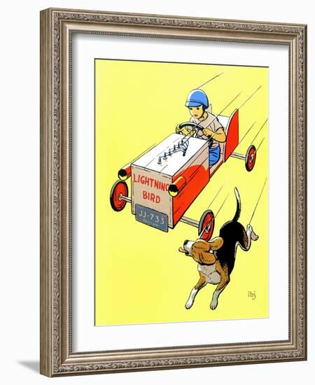 Matchbox Race - Jack & Jill-Iris Beatty Johnson-Framed Giclee Print