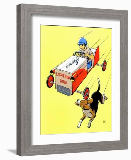 Matchbox Race - Jack & Jill-Iris Beatty Johnson-Framed Giclee Print