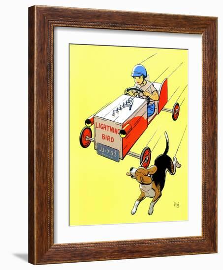 Matchbox Race - Jack & Jill-Iris Beatty Johnson-Framed Giclee Print