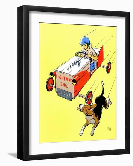 Matchbox Race - Jack & Jill-Iris Beatty Johnson-Framed Giclee Print