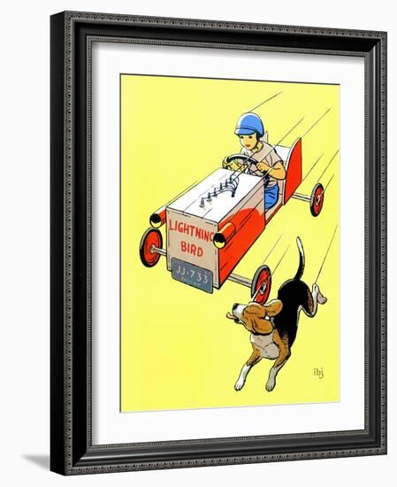 Matchbox Race - Jack & Jill-Iris Beatty Johnson-Framed Giclee Print