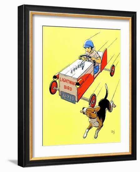 Matchbox Race - Jack & Jill-Iris Beatty Johnson-Framed Giclee Print