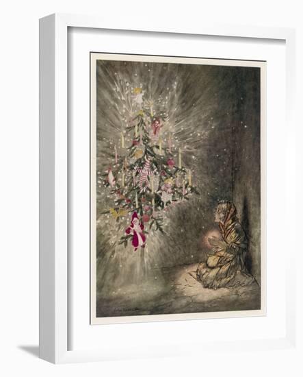 Matchgirl's Tree-Arthur Rackham-Framed Art Print