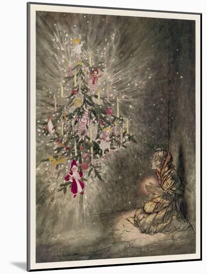 Matchgirl's Tree-Arthur Rackham-Mounted Art Print