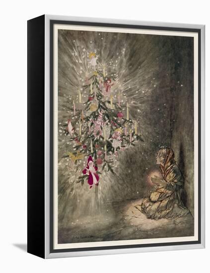 Matchgirl's Tree-Arthur Rackham-Framed Stretched Canvas