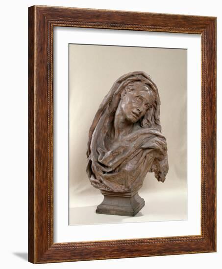 Mater Dolorosa, 1869-70-Jean-Baptiste Carpeaux-Framed Giclee Print