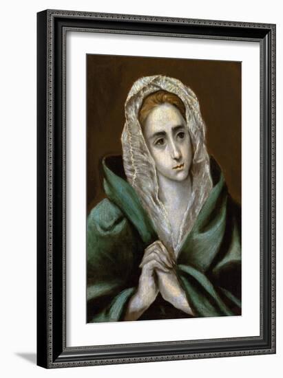 Mater Dolorosa, C.1587-90-El Greco-Framed Giclee Print