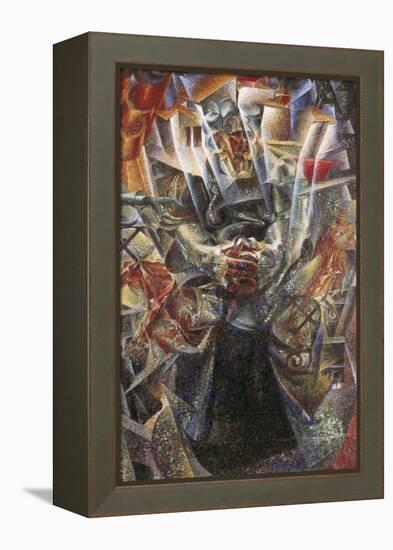 Materia-Umberto Boccioni-Framed Stretched Canvas