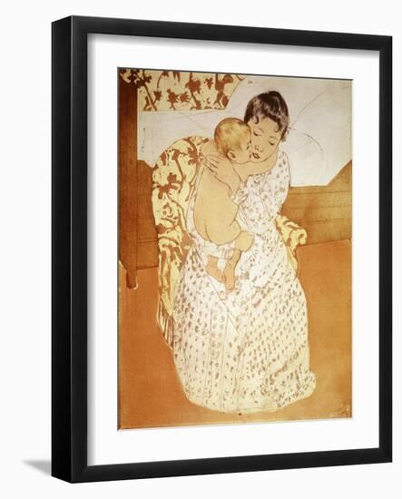 Maternal Caress-Mary Cassatt-Framed Giclee Print