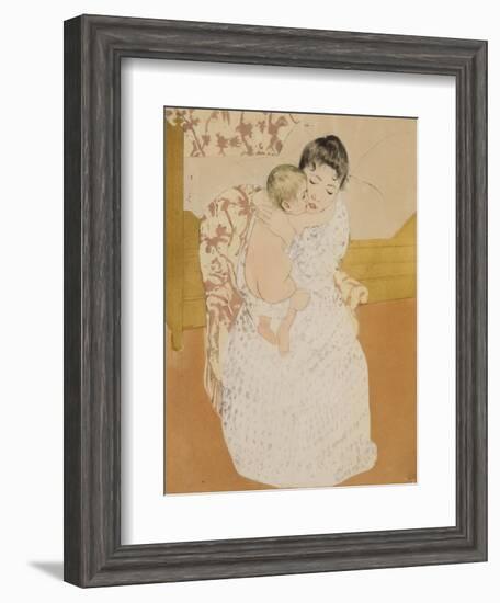 Maternal Caress-Mary Cassatt-Framed Giclee Print