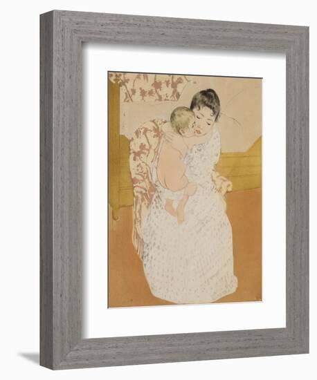 Maternal Caress-Mary Cassatt-Framed Giclee Print