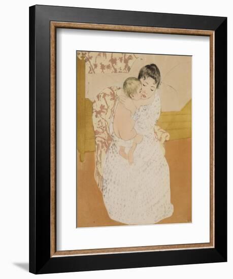 Maternal Caress-Mary Cassatt-Framed Giclee Print