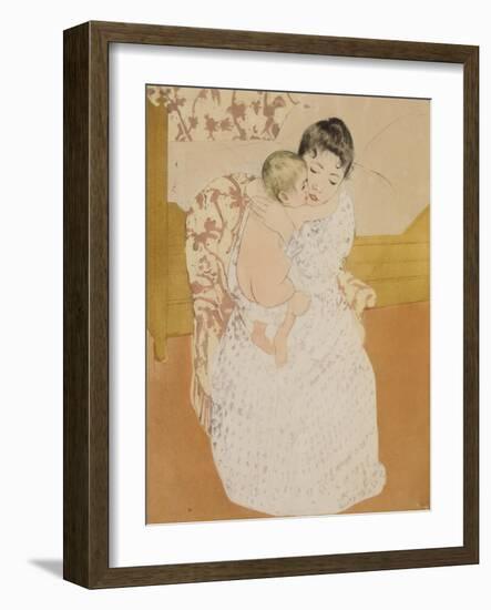 Maternal Caress-Mary Cassatt-Framed Giclee Print