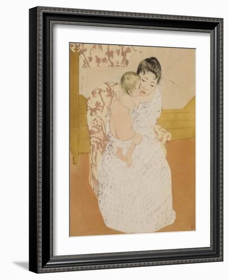 Maternal Caress-Mary Cassatt-Framed Giclee Print