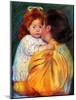 Maternal Kiss, 1896-Mary Cassatt-Mounted Giclee Print