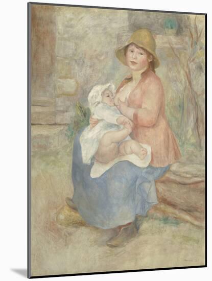 Maternité dit aussi L'Enfant au sein (madame Renoir et son fils Pierre)-Pierre-Auguste Renoir-Mounted Giclee Print