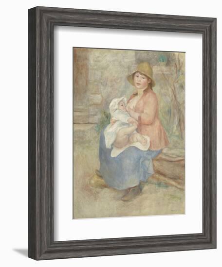 Maternité dit aussi L'Enfant au sein (madame Renoir et son fils Pierre)-Pierre-Auguste Renoir-Framed Giclee Print