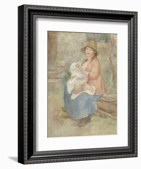 Maternité dit aussi L'Enfant au sein (madame Renoir et son fils Pierre)-Pierre-Auguste Renoir-Framed Giclee Print