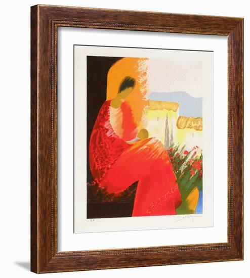 Maternite II-Emile Bellet-Framed Limited Edition