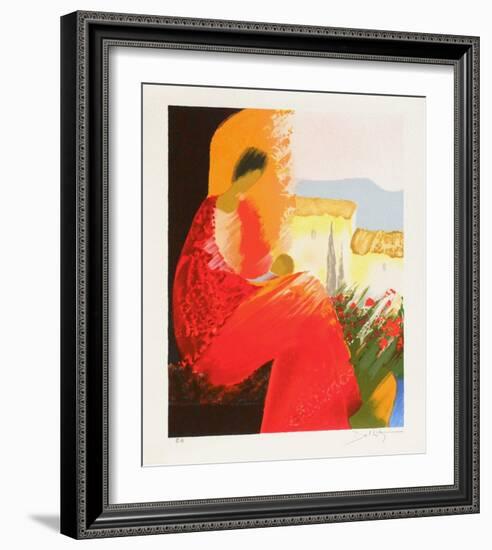 Maternite II-Emile Bellet-Framed Limited Edition